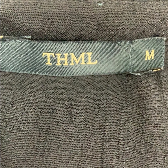 TMHL tribal Embroidered black sleeveless dress EUC - Picture 6 of 8